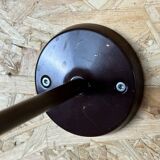 60's 70's Lamp Fixture Wall Lamp Metal & Chrome Brown Space Age Design