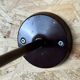 60's 70's Lamp Fixture Wall Lamp Metal & Chrome Brown Space Age Design