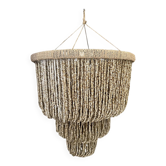 Suspension artisanale en coquillage Beige et marron