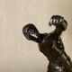 Borghese Gladiator, bronze after the antique on a marble base