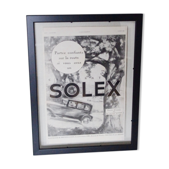 Framed advertising Solex 1931