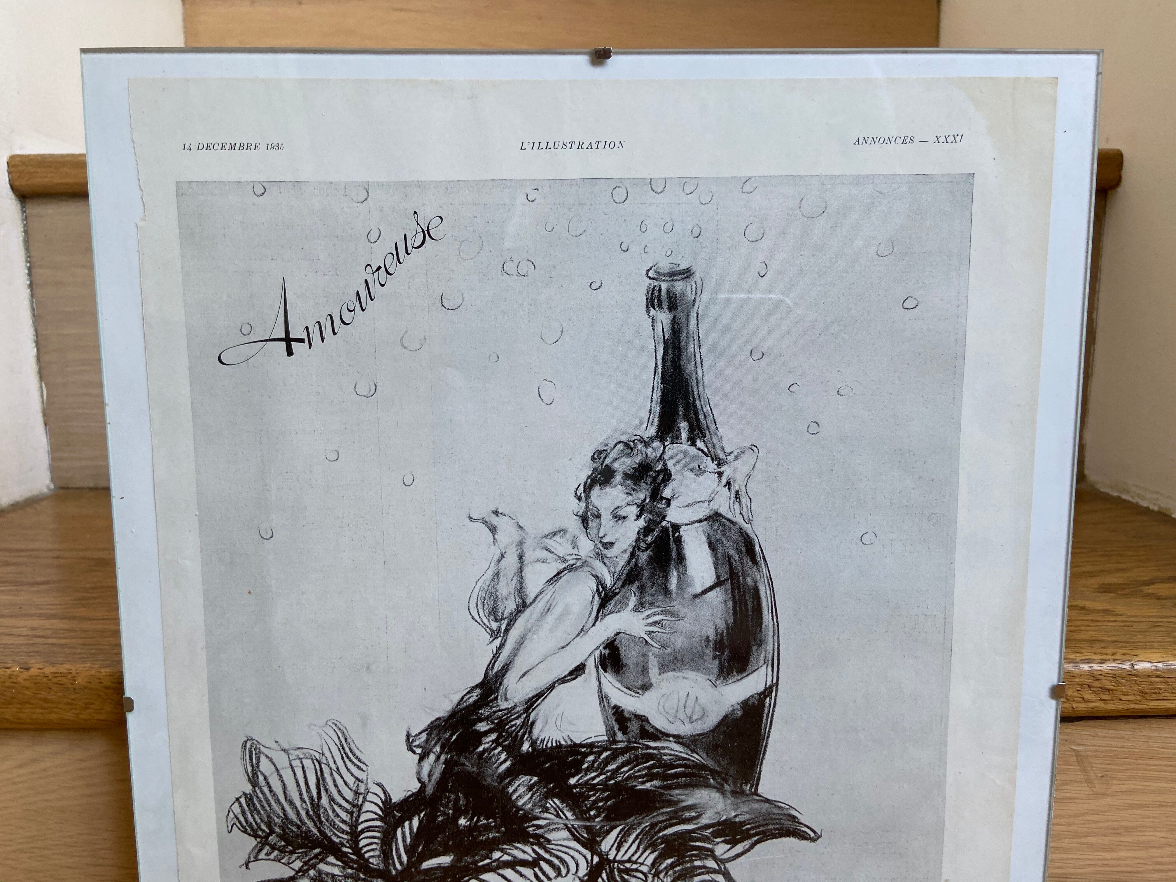 Affiche publicitaire Perrier 14 décembre 1935