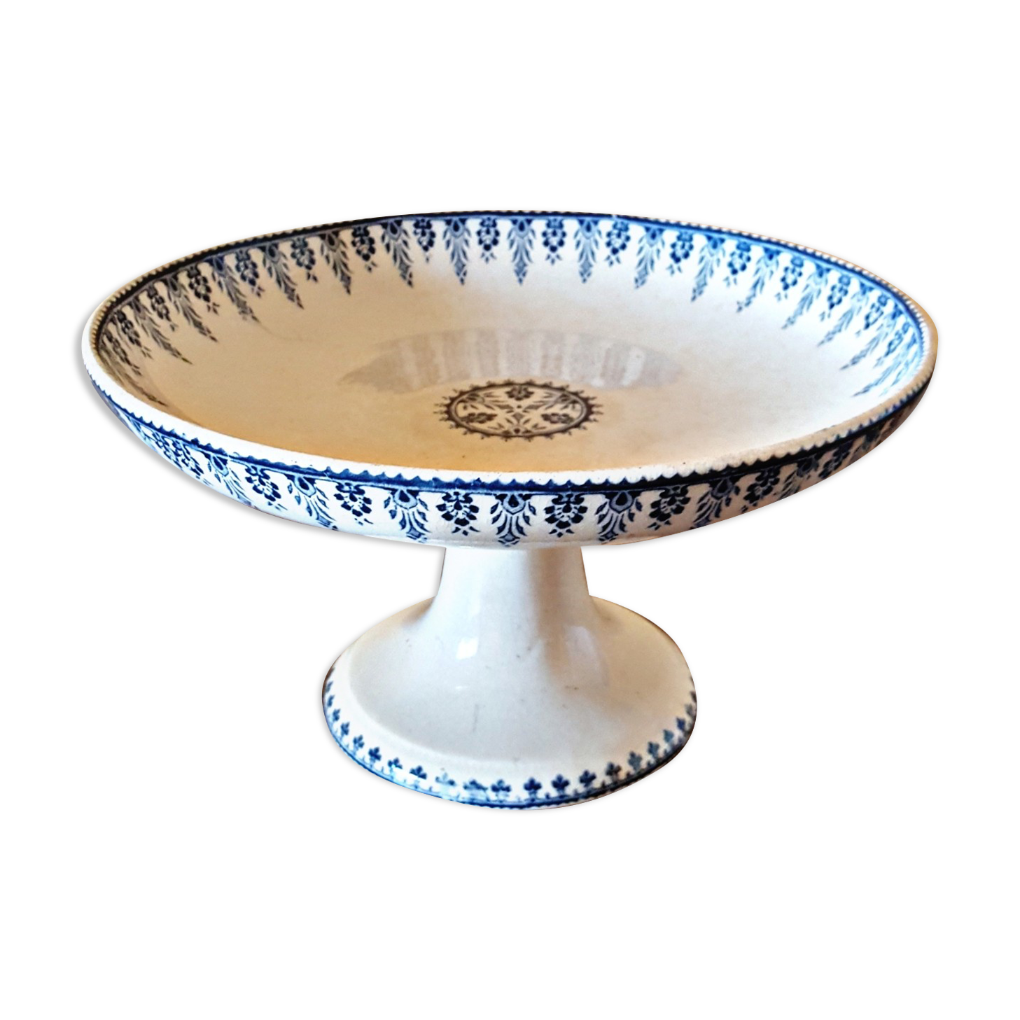 Compotier terre de fer Sarreguemines Digouin model Algiers