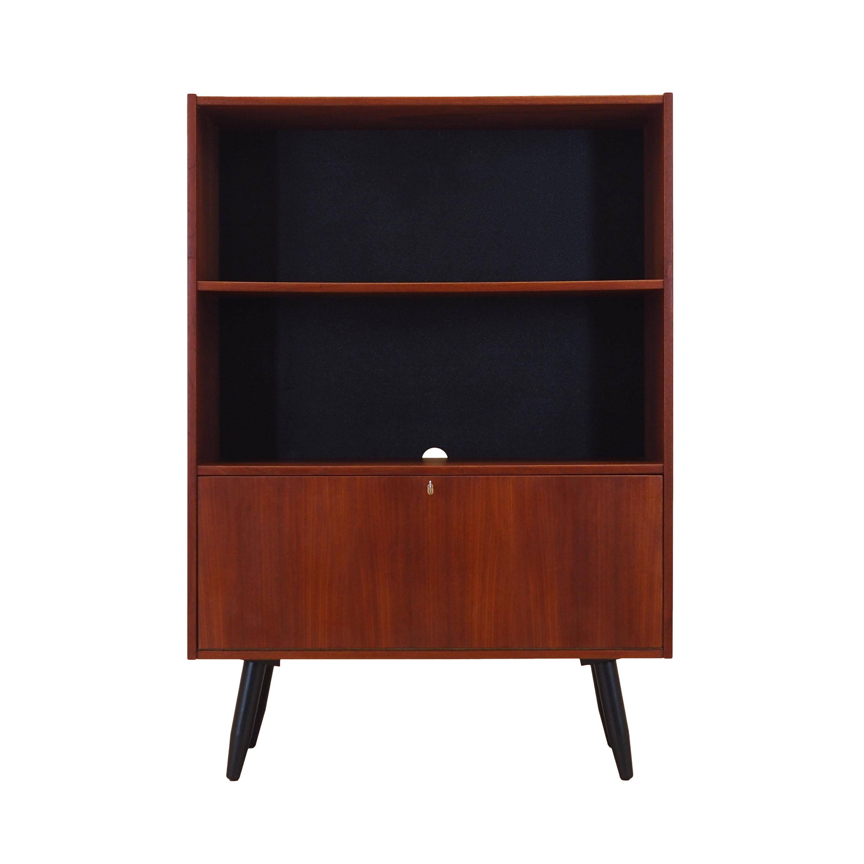 Teak bookcase, Danish design, 1960s, manufactured in Denmark