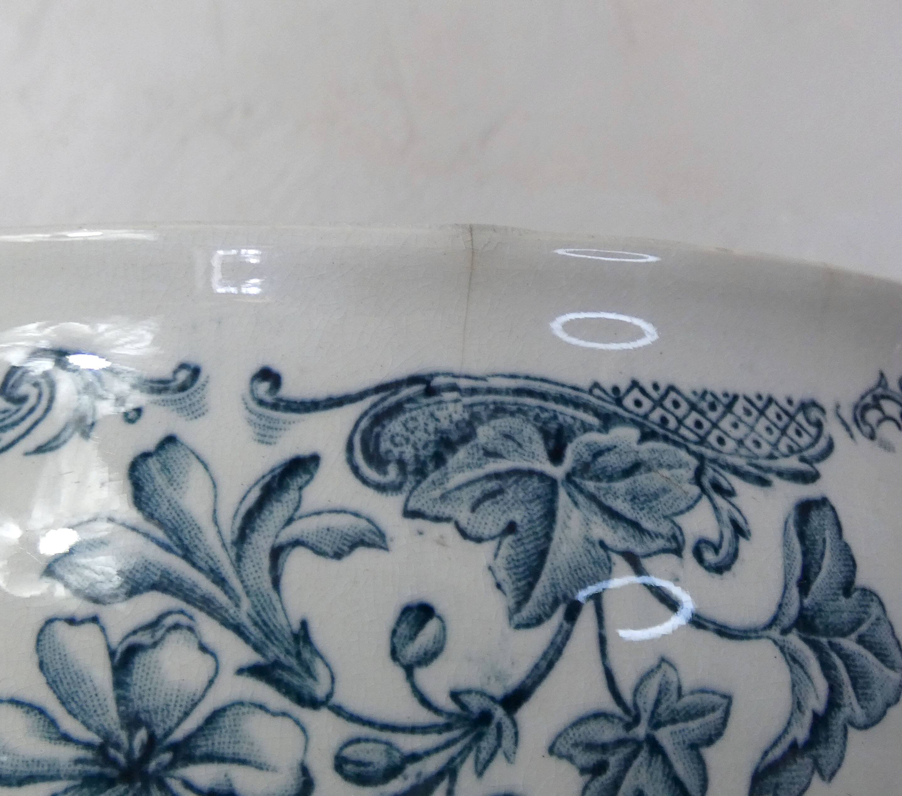 Iron earth tureen flowers althaea