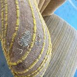 Cocktail chair / armchair / vintage sofa ochre yellow