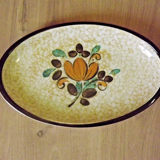 Vintage Boch La Louviere Corfu Collection Pair Large Oval Serving Plate