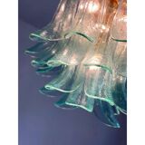 Lot de 2 Lustre Contemporain "Sella" en Verre de Murano Vert avec Or