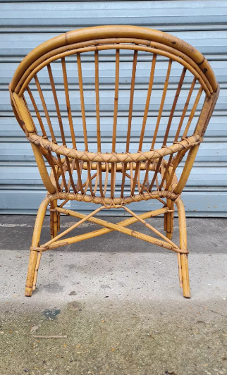 Rattan armchair 1960