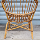 Fauteuil en rotin 1960