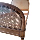 Lit vintage en cannage 120x190cm