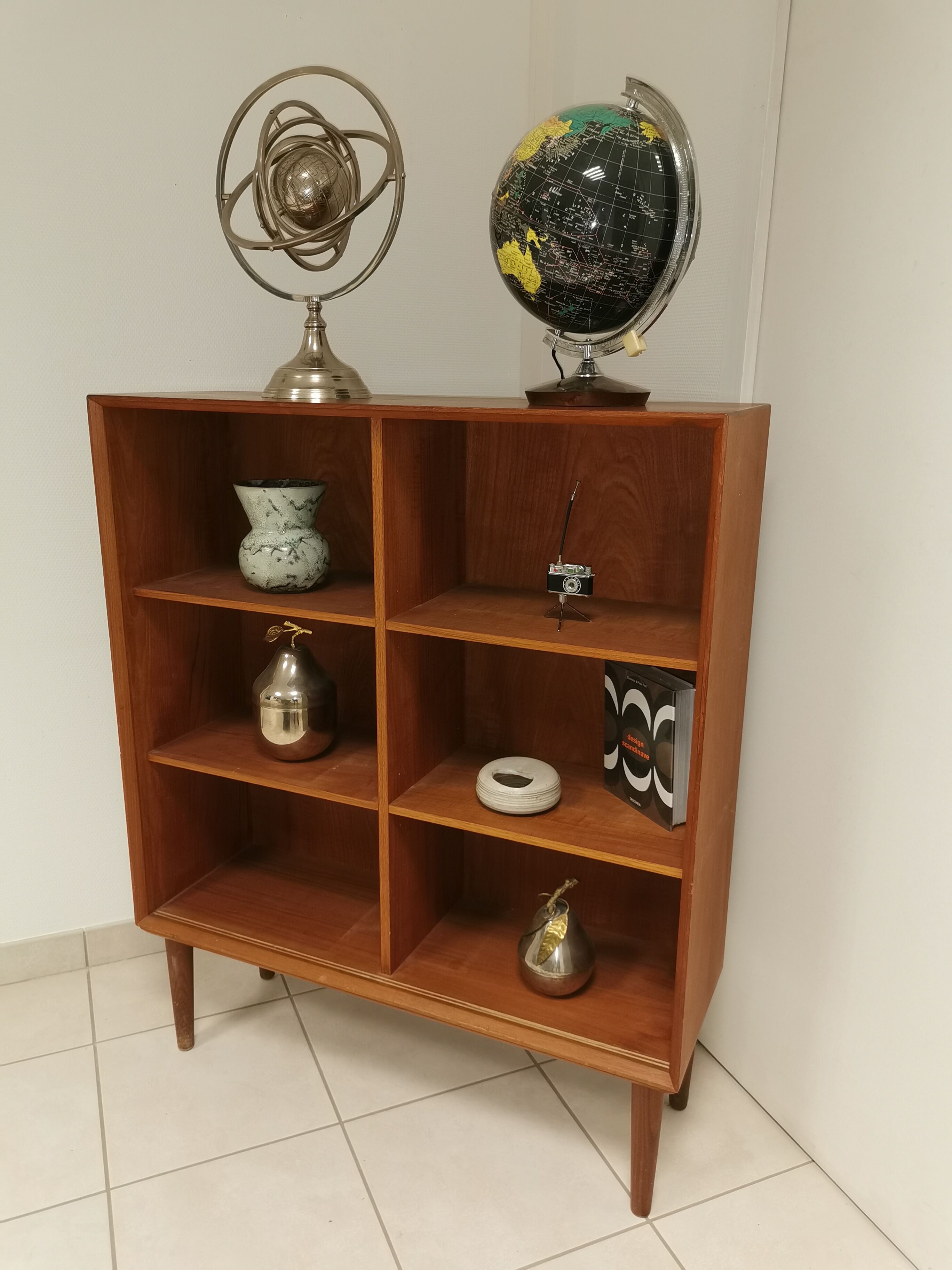 Danish Vintage furniture stamped . Scandinavian Shelf Library