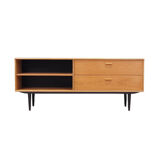 Sideboard in ash, Danish design, 70's, production: Denmark
