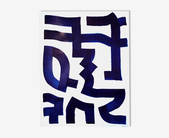 Peinture sur papier sans titre