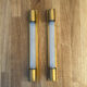 Pair of vintage modernist wall lamps copper, France 1930