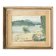 Tableau "Bords de Loire", Huile sur papier encadrée