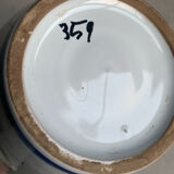 Antique Bulbous Vase in Earthenware Numbered – Hand-Painted Floral Decoration