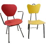 Red armchair, vintage 50s