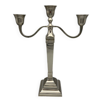 Bougeoir Unique XXL 3 en acier inoxydable 49 cm