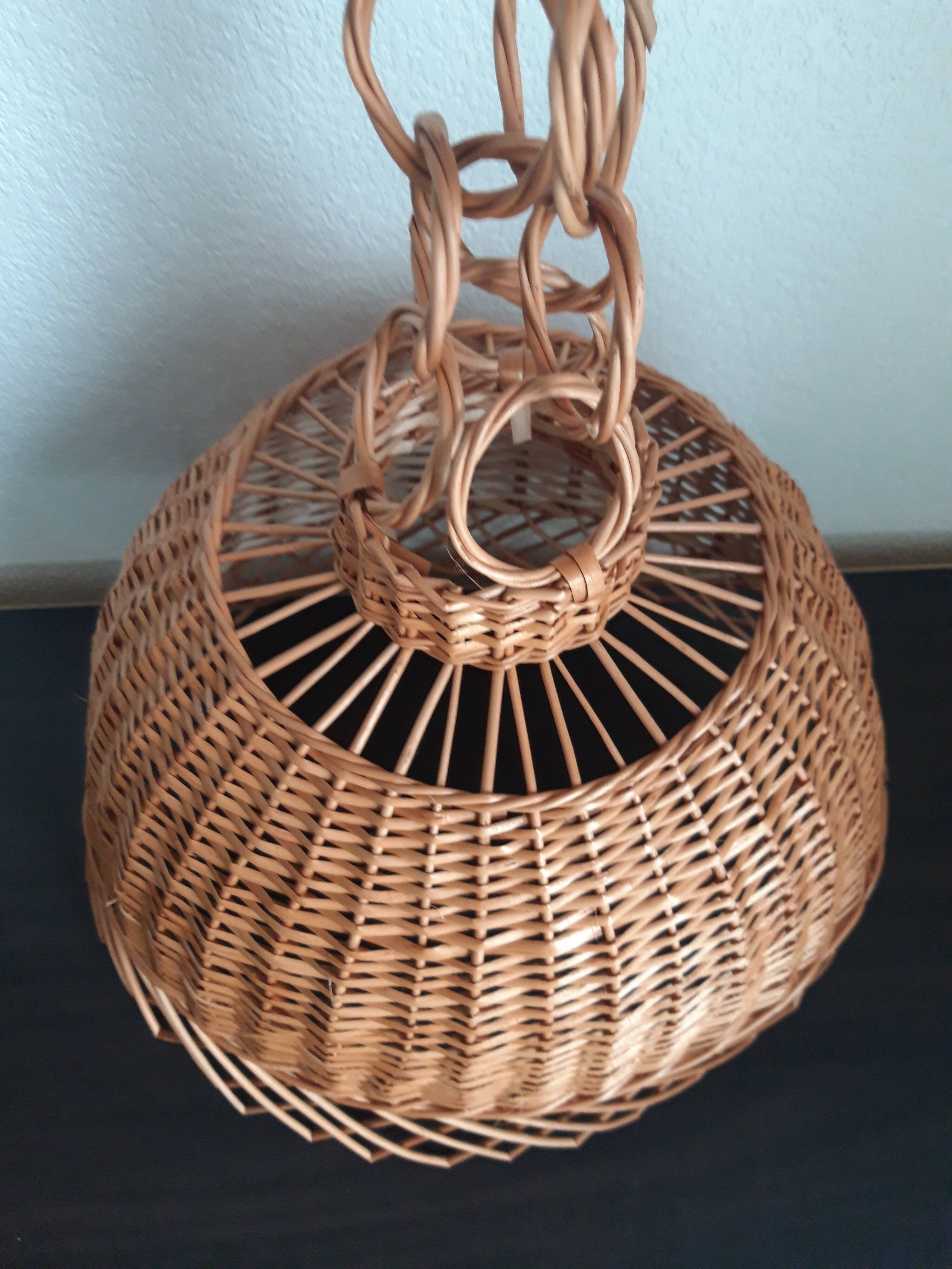 Two wicker blinds