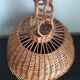 Two wicker blinds