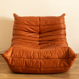 Togo leather armchair by Michel Ducaroy for Ligne Roset