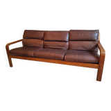 Olsen & Son 3-seater leather sofa