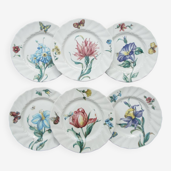 6 assiettes à dessert Villeroy et Boch modèle Bouquet lot1