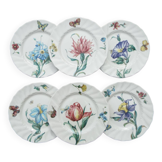 6 dessert plates Villeroy and Boch model Bouquet lot1