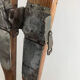 Pair of vintage Telemarking wooden skis, retro decoration