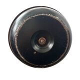 Wood and leather standing ashtray 1970