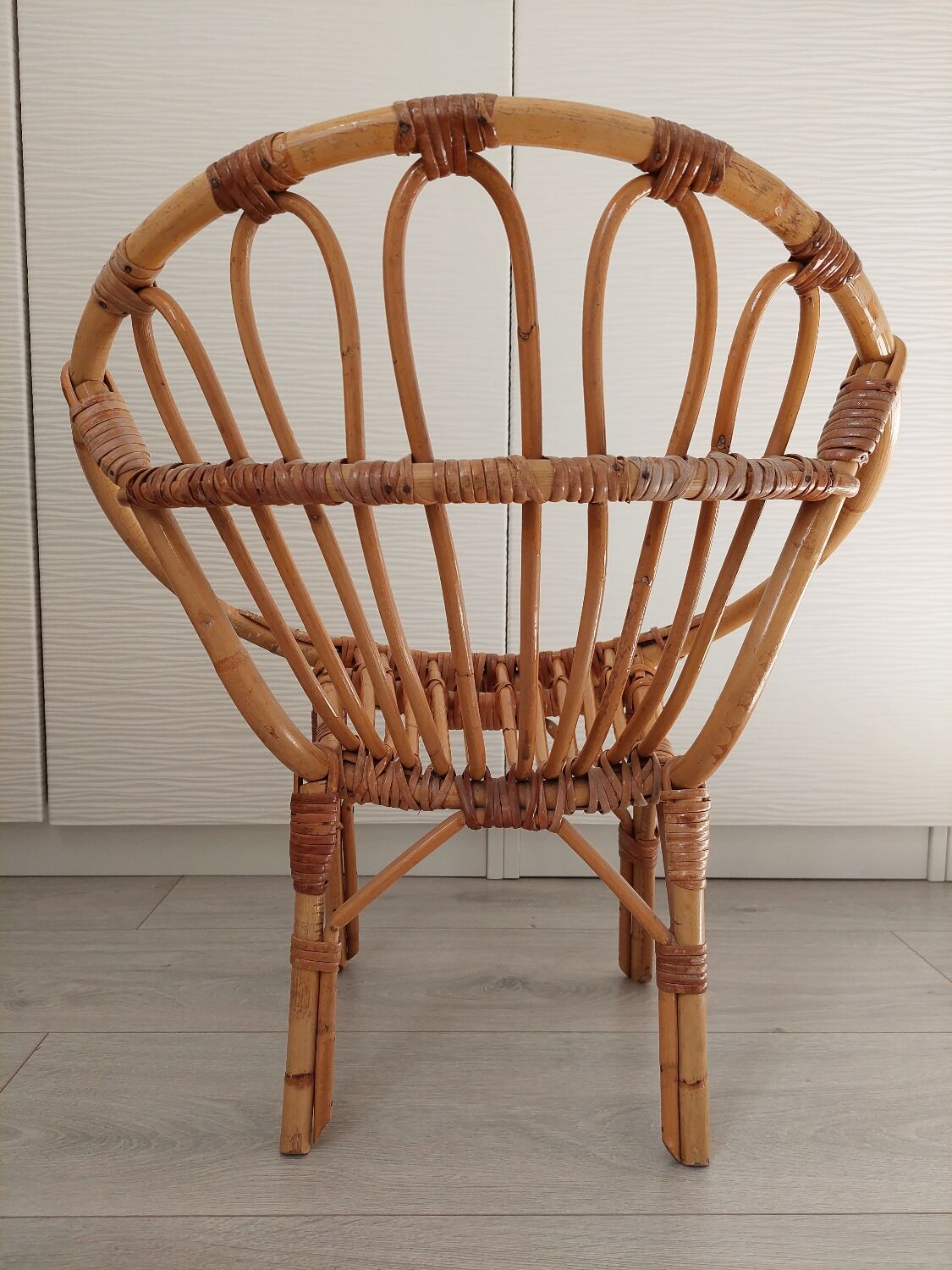 Rattan armchair for children