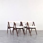 Danish Teak Dining Chairs by Th. Harlev for Farstrup, 1960s, Set of 4.