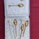 Set de cuillères métal doré