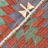 Turkish Nomadic Design Kilim Rug, Oushak Area Rugs 6x8, 170x255 Cm