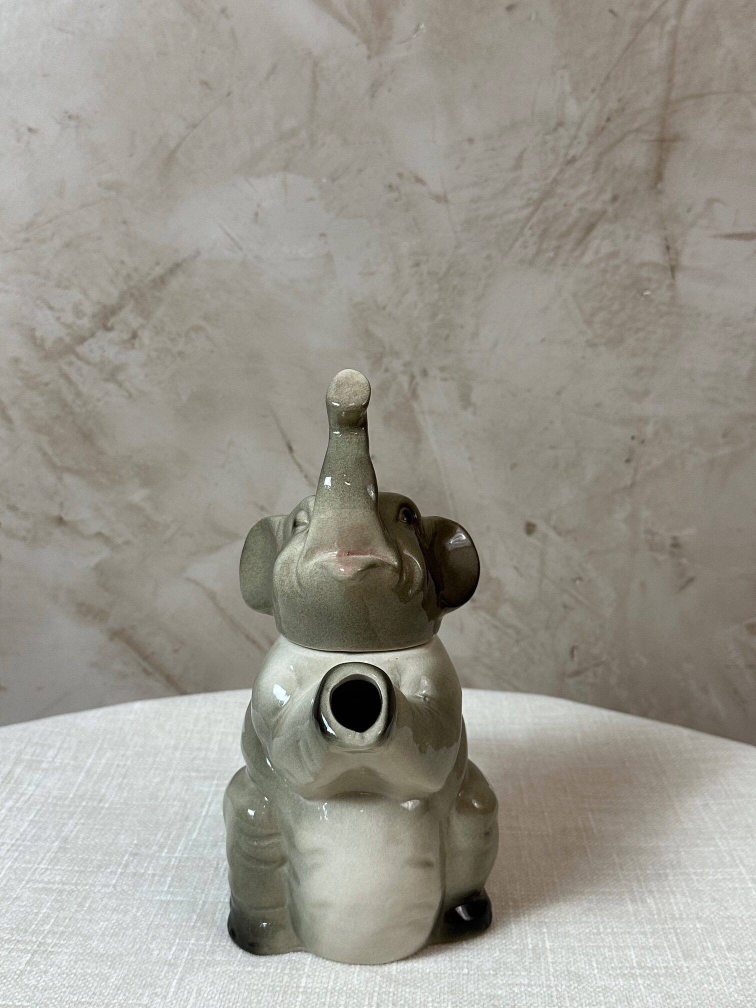 Porcelain elephant teapot
