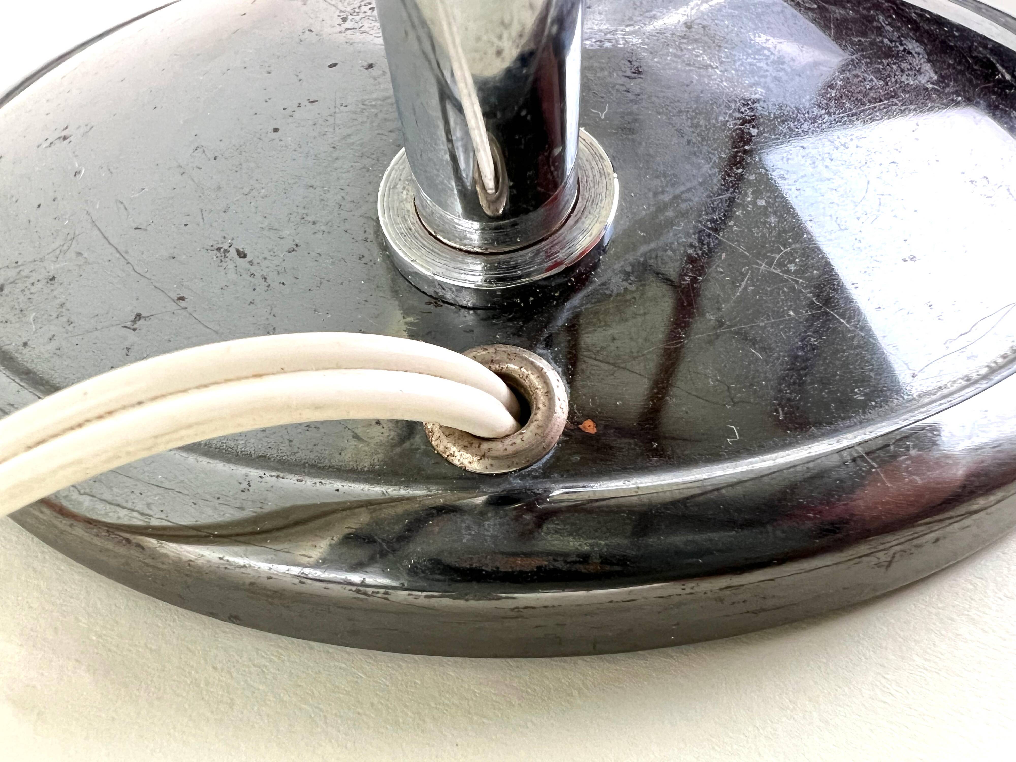Old Table Lamp Wall Light in Aluminor Metal Vintage 50s/60s