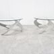 Vintage propellor coffee tables by Knut Hesterberg, 1960s - set of 2
