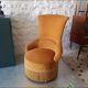 Golden fringed toad chair