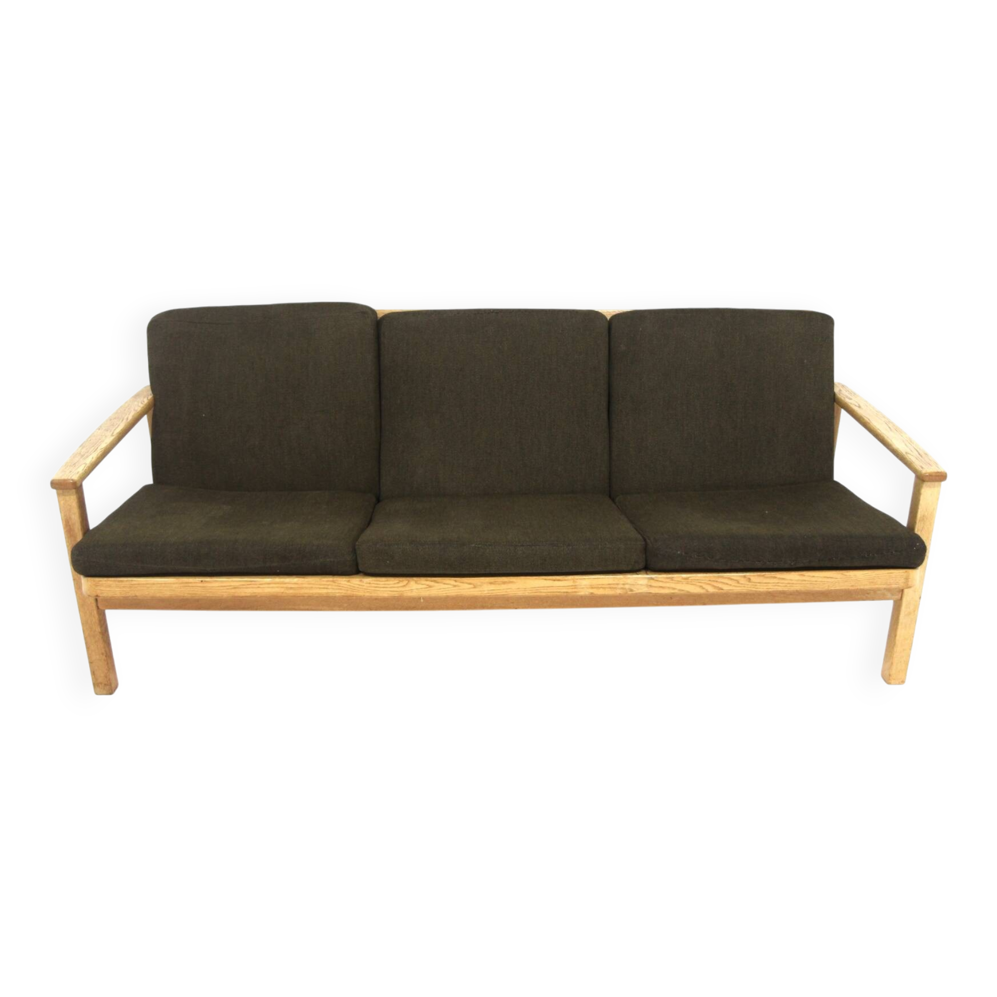 Scandinavian 3-seater oak sofa, Sweden, 1960