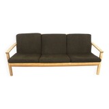 Scandinavian 3-seater oak sofa, Sweden, 1960