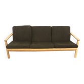 Scandinavian 3-seater oak sofa, Sweden, 1960