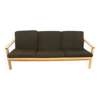 Scandinavian 3-seater oak sofa, Sweden, 1960