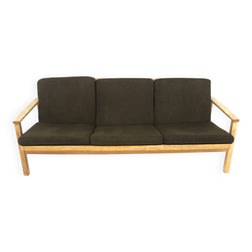 Scandinavian 3-seater oak sofa, Sweden, 1960