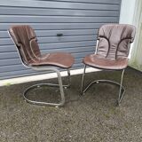 Pair of designer chairs from Cidue Italy