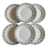 Six St Amand plates