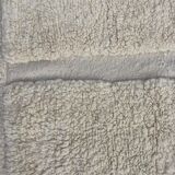 White wool rug size 200cmx200cm 6.5ftx6.5ft (Moroccan handmade)