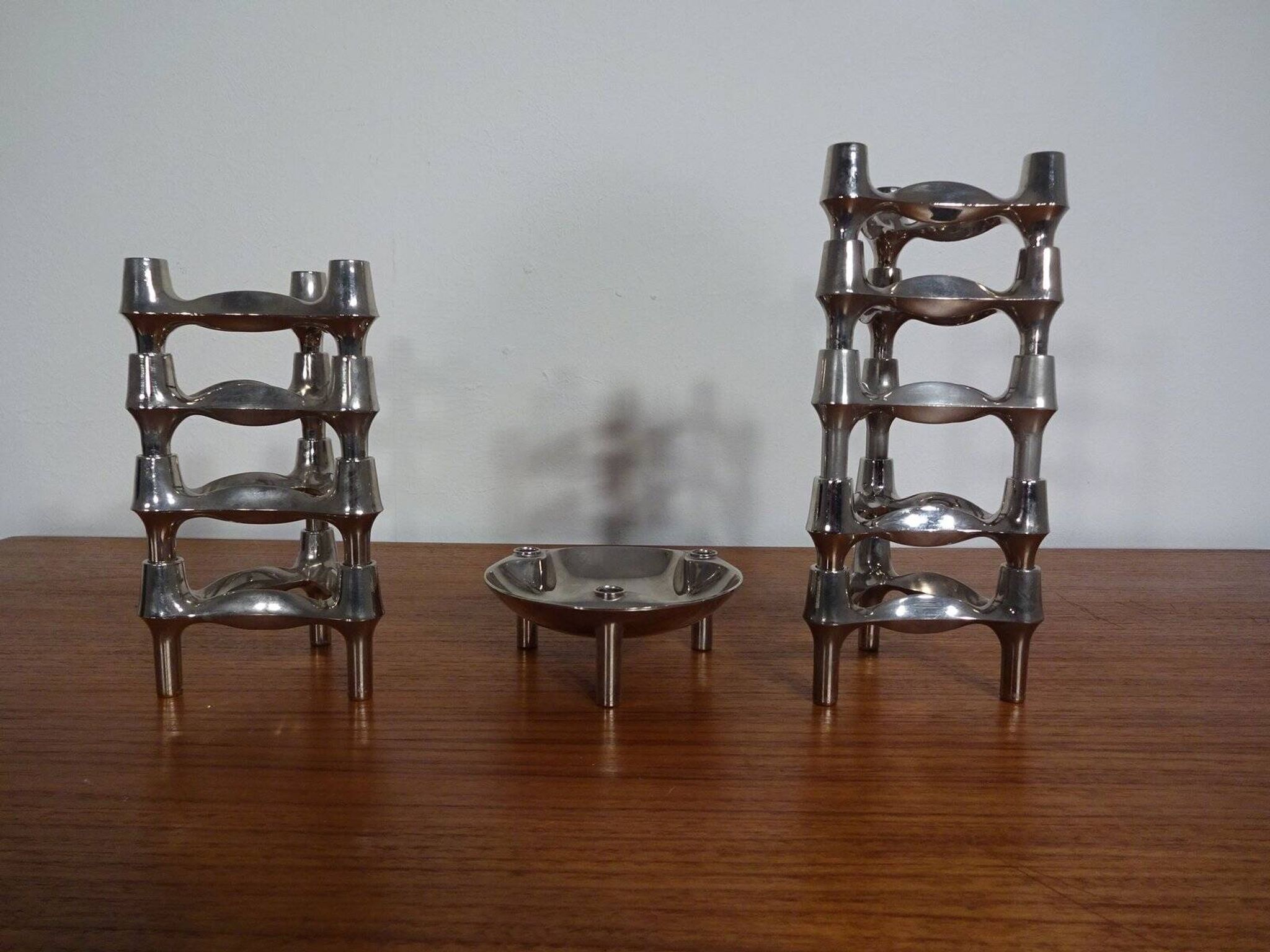 Candleholders by Ceasar Stoffi & Fritz Nagel for BMF, 1960s, Set of 10
