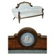 Sofa in marine walnut and ebony with Grand Tour plaque