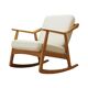 Fauteuil à bascule en chêne, design danois, années 1960, designer: H. Brockmann Petersen, production: Randers Møbelf